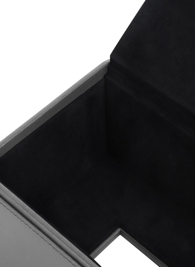 V-CUBE DESIGNS Premium Vegan Leather Tissue Box Holder | Paper Napkin Holder | Sturdy Tissue Case/Cover/Dispenser/Organizer for Home/Bathroom/Office/Table/Desk/Car | Grey - Image 5